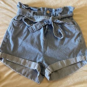 Denim shorts